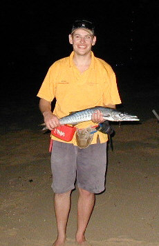 Spencer King's Military Sea Pike caught during the Exmouth Fishing Safari 2002.